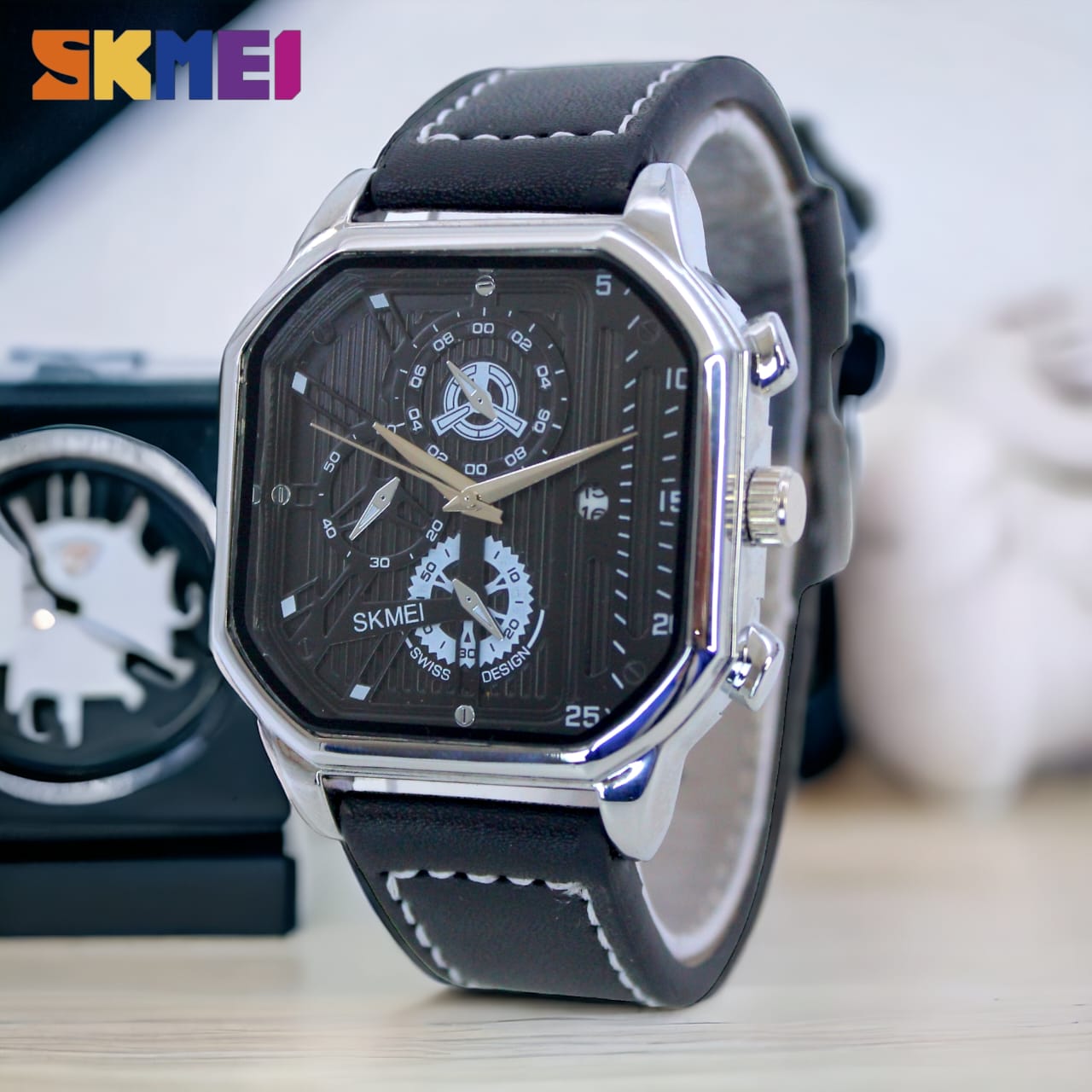 SKMEI Luxury Analog Chronograph Wristwatch – Stylish Sports Watch for Men